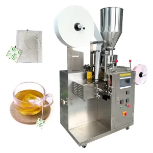 Automatic Tea Bag Filling and Packing Machine with Labeling for Plastic and Paper Pouches