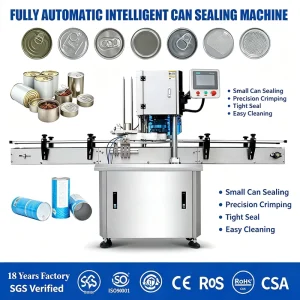 Automatic Tin Can Seaming and Food Sealing Machine