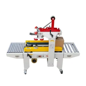 Automatic Top and Bottom Case Taping Machine for Cartons Adjustable Size Paper Box Sealer