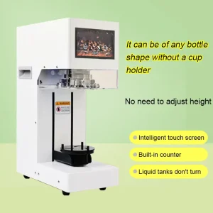 Automatic Touch Screen Height-Adjustable Sealing Machine for Beverage Use
