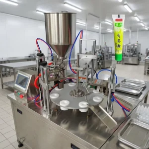 Automatic Ultrasonic Tube Filling and Sealing Machine for PE, PP, and Laminated Cosmetic Tubes