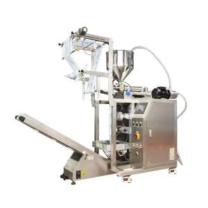 Automatic VFFS Flow-Wrap Pillow Bag Filling and Packaging Machine, 304 Stainless Steel, Paper and Foil