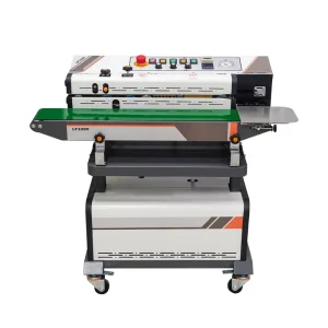 Automatic Vacuum Nitrogen Air Oxygen Inflation Band Sealer with Printing