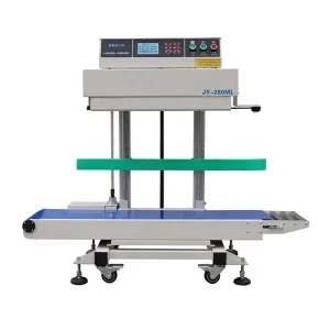 Automatic Vertical Continuous Band Sealer for Plastic Aluminum Foil Paper Bags Heat Sealing Machine