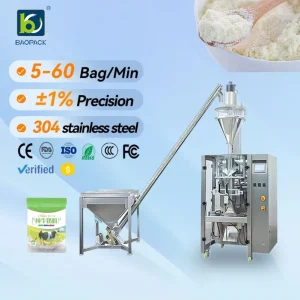Automatic Vertical Powder Filling Sealing Labeling and Packaging Machine for Food Chemical Paper and Plastic Pouch Bags