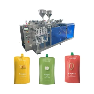 Automatic Vertical Premade Pouch Filling Wrapping Machine with Motor for Food Juice Liquid Drinks Packaging Foil Film & Case