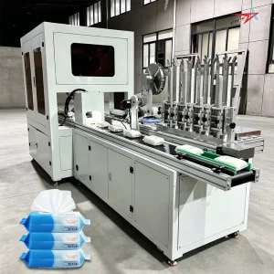 Automatic Wet Wipe Plastic Lid Applicator Machine with Servo Motor for Large-Volume Bag Wipes Production