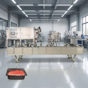 BG60-18 Automatic Tray Cup Filling Sealing Machine