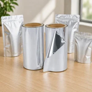 BOPET Metallized Film 12 Micron Moisture-Proof Soft Transparent for Food and Gift Packaging and Laminated Insulation