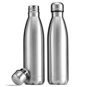 BPA Free Custom Logo Eco Friendly Double Wall Leak Proof 500ml 304 Stainless Steel Thermal Sports Cola Shape Bottle