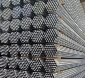 BS1387 BS1139 48.3mm Structure Plain End Galvanized Steel Metal Tube Gi Steel Pipe for Scaffold System