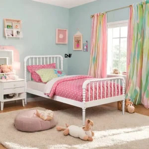 Babies Kids Hotels Metal Bed Comfortable Durable Toddler Bedroom Furniture