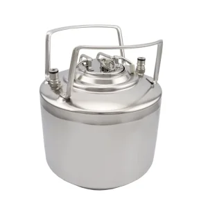 Ball Lock Corny Keg 6L with Keg Lid and Pressure Valve for Homebrew Beer Wine Cold Brew