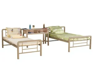 Bedroom Dormitory Furniture Durable Steel Single Bed for Staff
