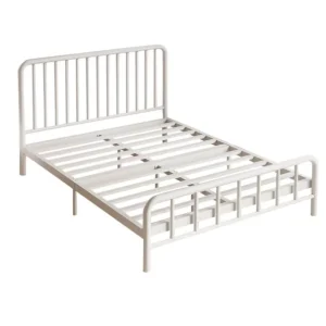 Bedroom Price Black White Color Twin Full Queen King Size Metal Wrought Iron Bed Frame Design