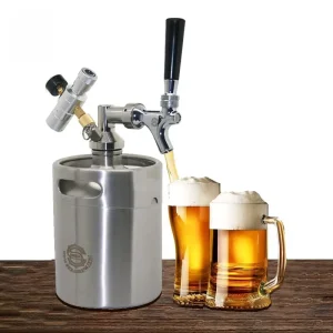 Beer Keg Stainless Steel Pressurized Drink Dispenser Set
