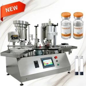 Benchtop Automatic Vial Filler and Capper Machine for 1ml and 10ml Liquid Vials