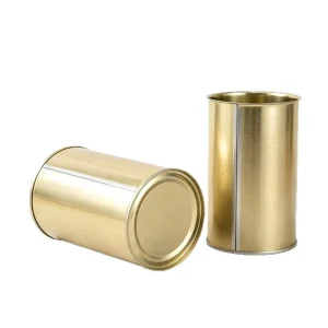 Beverage Matte Metal Cans 83*113mm Food Grade Empty Round Tin Can Custom Easy Open Lid