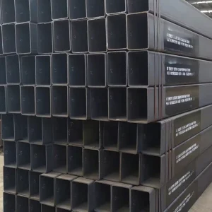 Black Mild Steel Square and Rectangular ERW Tube S275 S355 EN Standard Hot Rolled for Building Frames ISO CE
