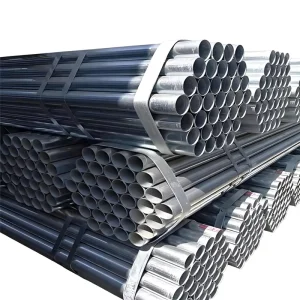 Black Round Pipe Base Hot Dipped Galvanized Steel Tube with ISO CE BV Certification
