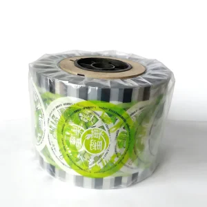Black and White Kraft Paper and Aluminum Foil-Laminated PE Bubble Tea Cup Sealing Roll Film