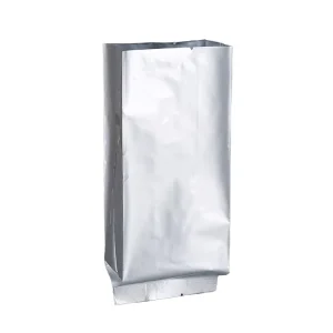 Blank Stand-Up Aluminum Foil Tea Bag Pouch Center Seal Back Seal Metallized Side Gusseted Food Packaging Pouch