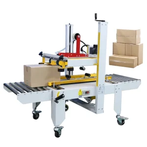 Box and Case Closing Machine with Side Taping Unit