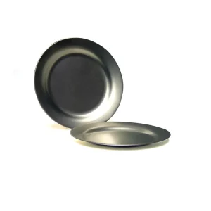 Bright in Colour Best Selling Decorative Round Food Serving Tin Tray Saucer