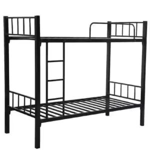 Bunk Bed Metal Double Decker Steel Bed Frame for Africa School Student Worker Hostel