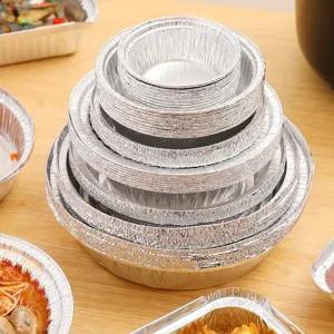 C23045F 230*45mm Disposable Round Aluminum Foil Container with Lid