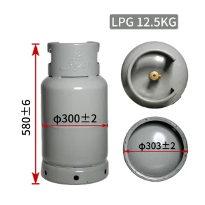 CE Certified 12.5kg LPG Gas Cylinder Steel Propane Tank for Home and Restaurant Factory Direct OEM