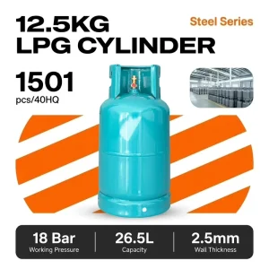 CE Certified 12.5kg LPG Gas Cylinder Steel Propane Tank with K4 Valve for Home & Restaurant Factory Direct OEM Flexible MOQ