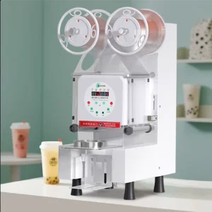 CE-Certified Commercial Automatic Sealing Machine for Milk Tea and Other Beverages