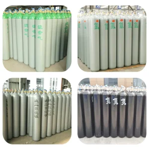 CE TPED 50L 200bar 230 bar 300bar Steel Cylinder Oxygen Gas Cylinders