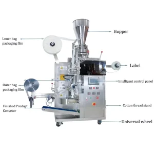 CH 10 Automatic Multi functional Making Measuring Filling Sealing Cutting Counting Triangle Tea Bag Packaging Machine