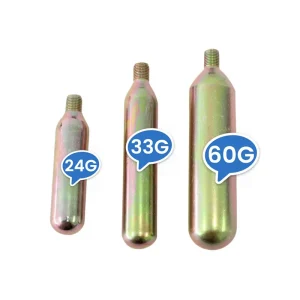 CO2 Life Jacket Cartridge Airbag 33g Cylinder Food Grade High Purity Carbon Steel