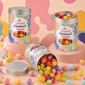Candy Metal Aluminum Cans Factory Custom Printing 1000ml Candy Packaging Containers Eco-friendly and Recyclable