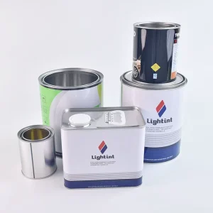 Cans 250ml-5L Small Empty Round Metal Durable Tinplate Metal Paint Tin Can with Lids Tin Can Factory