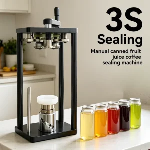 Capping Machine Manufacturer Hand Cranked for Coffee Beverages Nuts and Soda Bottles