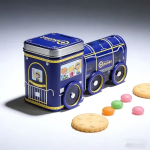Car Shape Tinplate Piggy Bank Custom Eco Friendly Food Safe Metal Storage Can for Kids Candy Cookies OEM ODM Recyclable Gift Tin
