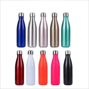 Caspian Custom Cola Shape Sport Water Bottle 304 Stainless Steel 100ML 17oz 500ml Cola Thermos Vacuum Flask