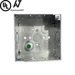 Certified 1.6mm Metal Junction Box 4 In. Square Galvanized Steel Electrical Junction Box 2 1 8 In.Deep 10 KOS&6 TKOS Outlet Box