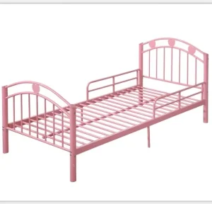 Child Pink Metal Bed