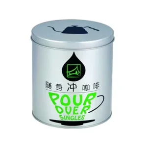 China Factory Custom Tea Tins Metal Sugar Coffee Tin Can Round Tin Container