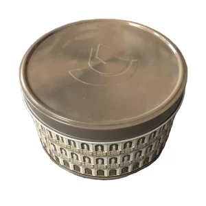 China Factory Food Grade Airtight Round Metal Cookies Biscuit Cake Tin Can with Special Design Food Metal Boxes