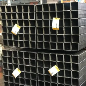 China Factory Welded ERW Metal Tube Black Square Steel Tube with High Quality