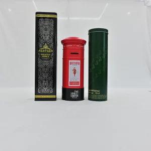 China Manufacture Empty Tin Luxury Wine Box Tinplate Storage Container Recycled Materials Custom Design Gift
