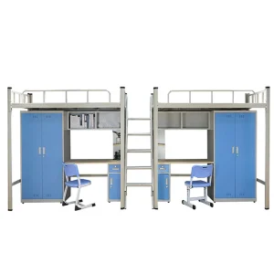 China Platform Steel Double Decker Adult Metal Bunk Beds
