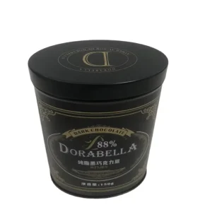 Chocolate Black Tin Coffee Metal Box Tin Can Oval Tin Box