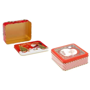 Christmas Gift Food-Grade Metal Tin Box for Candy, Biscuits, Chocolate, or Bread